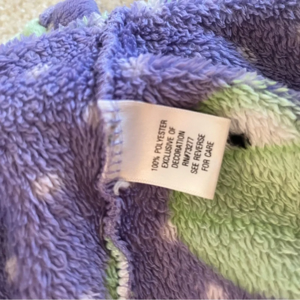 Croft & Barrow Purple Frog Print Women's Robe - Picture 6 of 7